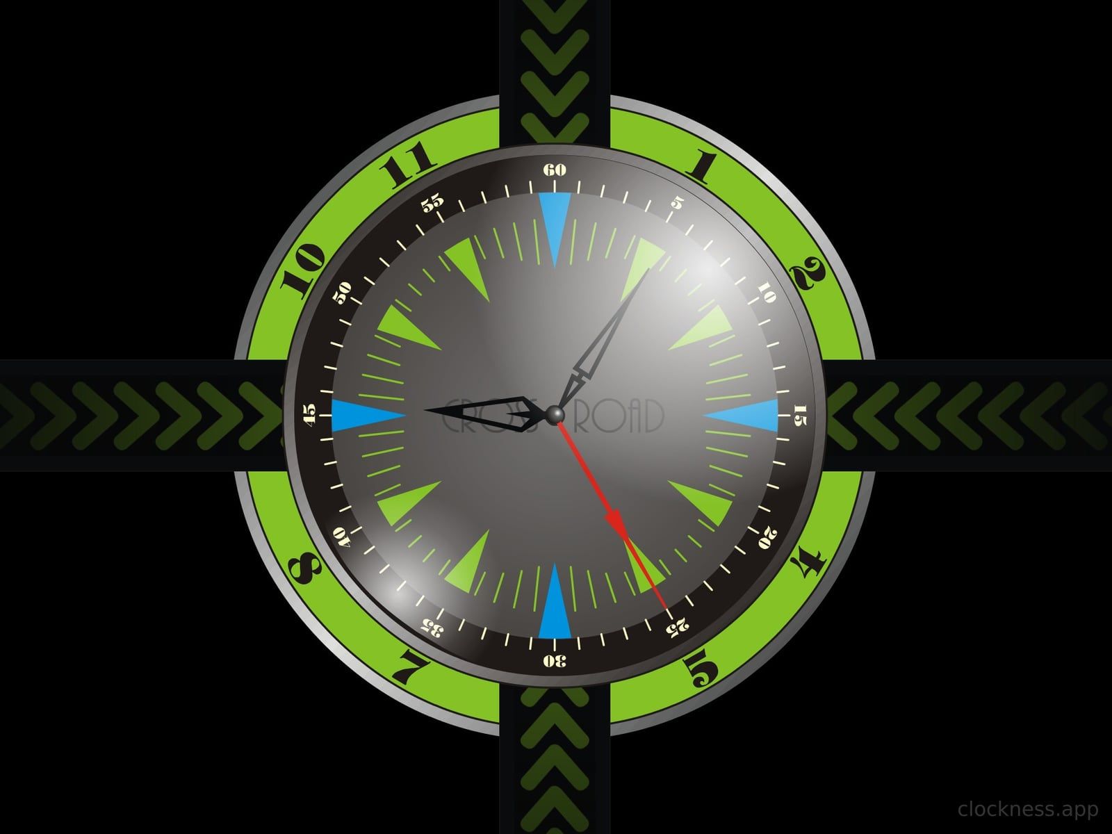 The Crossroad clock face