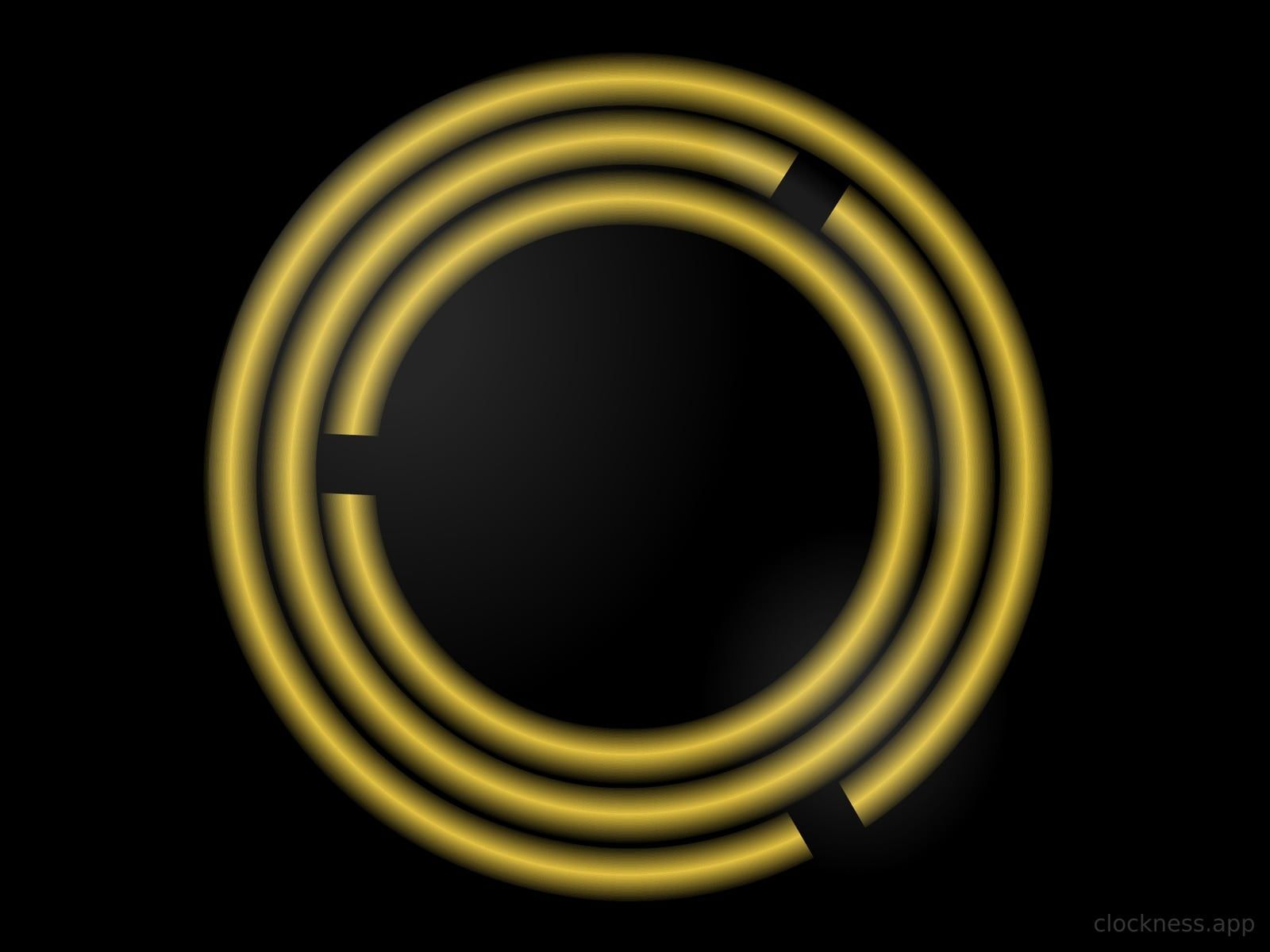 The Rings clock face