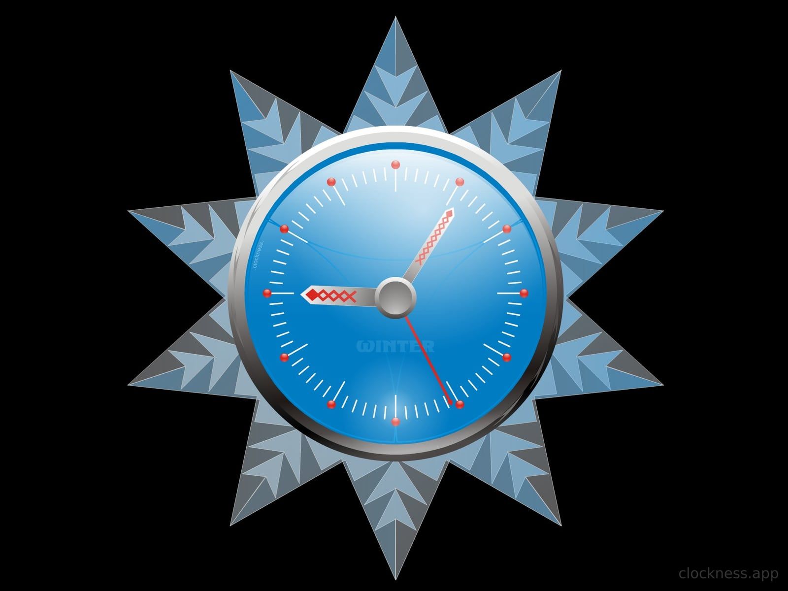 The Winter clock face